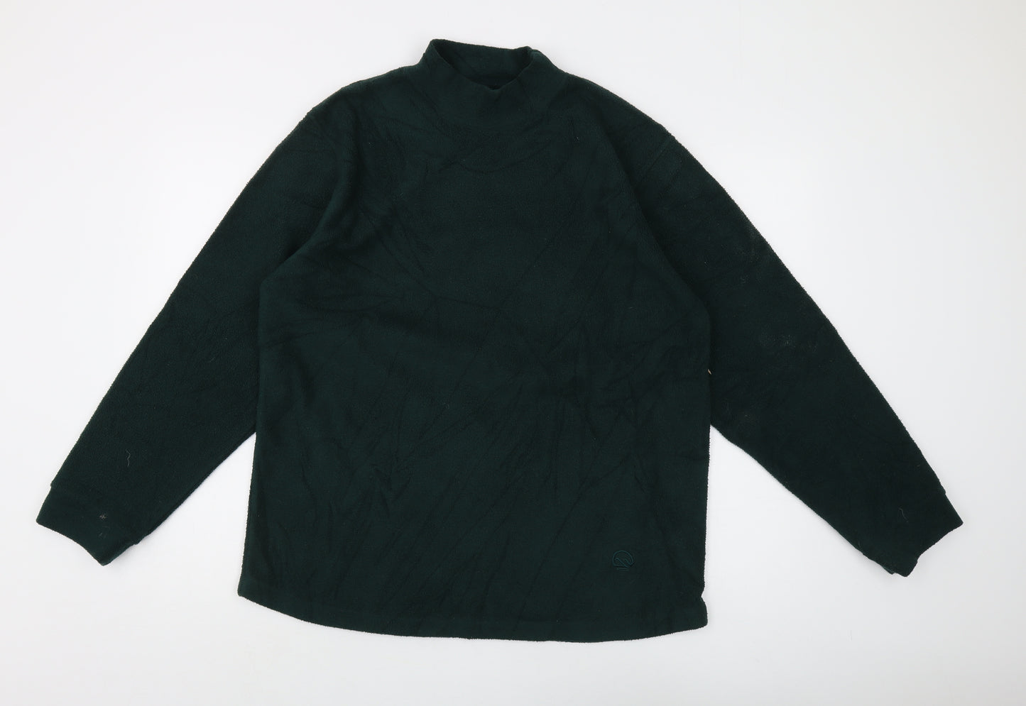 Hawkshead Unisex Green Fleece Pullover Sweatshirt S