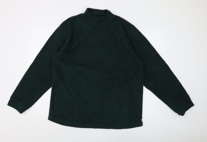 Hawkshead Unisex Green Fleece Pullover Sweatshirt S