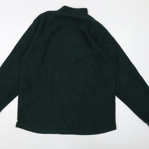 Hawkshead Unisex Green Fleece Pullover Sweatshirt S