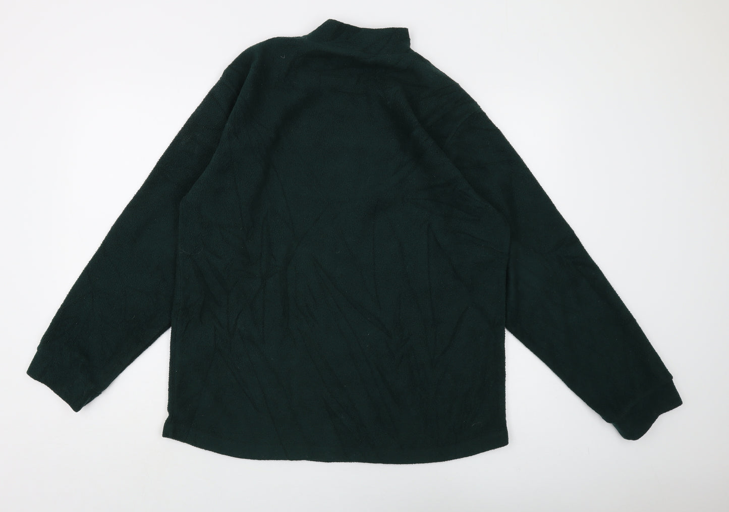 Hawkshead Unisex Green Fleece Pullover Sweatshirt S