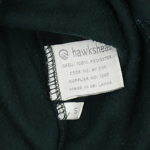 Hawkshead Unisex Green Fleece Pullover Sweatshirt S