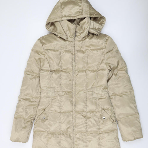 Marvin Richards Women's Beige Puffer Jacket Size S