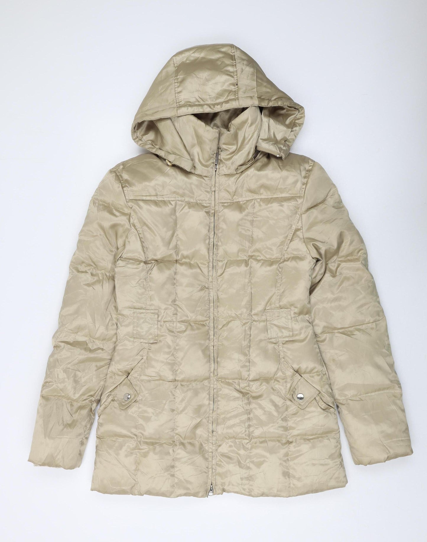 Marvin Richards Women's Beige Puffer Jacket Size S