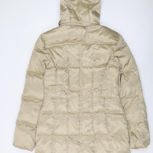 Marvin Richards Women's Beige Puffer Jacket Size S