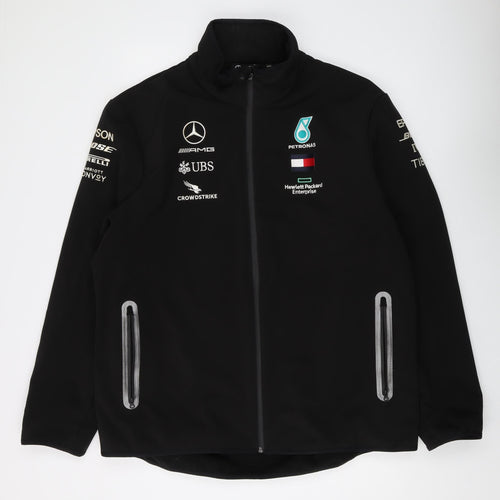 Mercedes AMG Petronas Men's Black Soft Shell Jacket 2XL