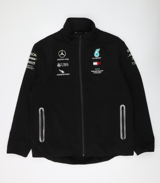 Mercedes AMG Petronas Men's Black Soft Shell Jacket 2XL