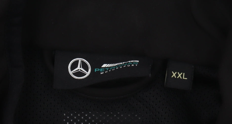 Mercedes AMG Petronas Men's Black Soft Shell Jacket 2XL