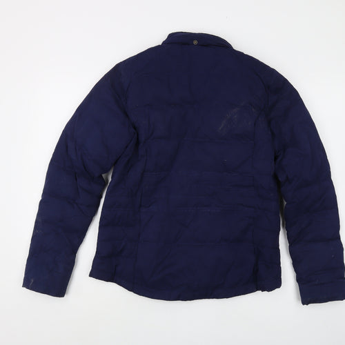 FatFace Women's Blue Puffer Jacket, Size 12, Zip Casual