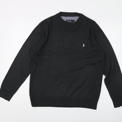 Polo Ralph Lauren Black Cotton Pullover Jumper M for Men