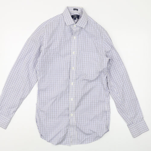 J.Crew Men's Blue XS Button-Up Check Shirt