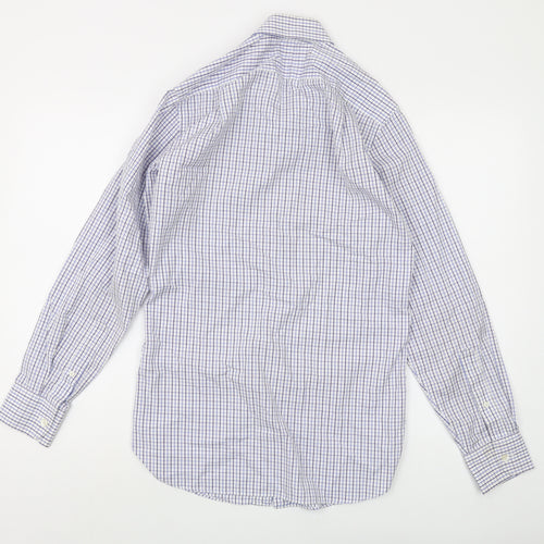 J.Crew Men's Blue XS Button-Up Check Shirt