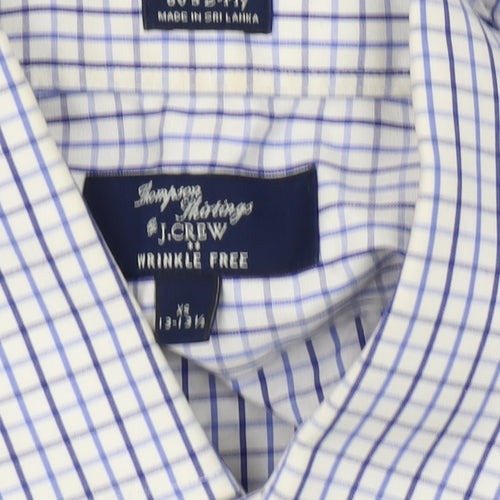 J.Crew Men's Blue XS Button-Up Check Shirt