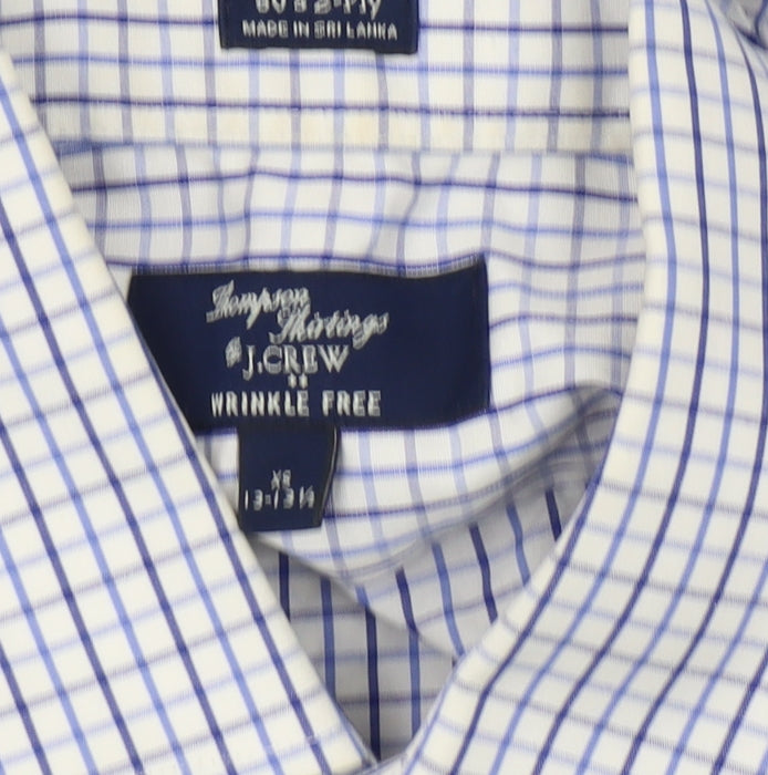 J.Crew Men's Blue XS Button-Up Check Shirt