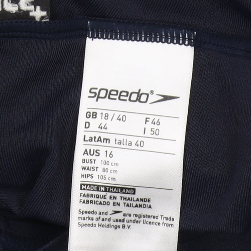 Speedo Women’s Black One Piece Swimsuit Size 18