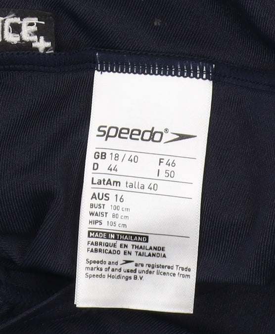 Speedo Women’s Black One Piece Swimsuit Size 18