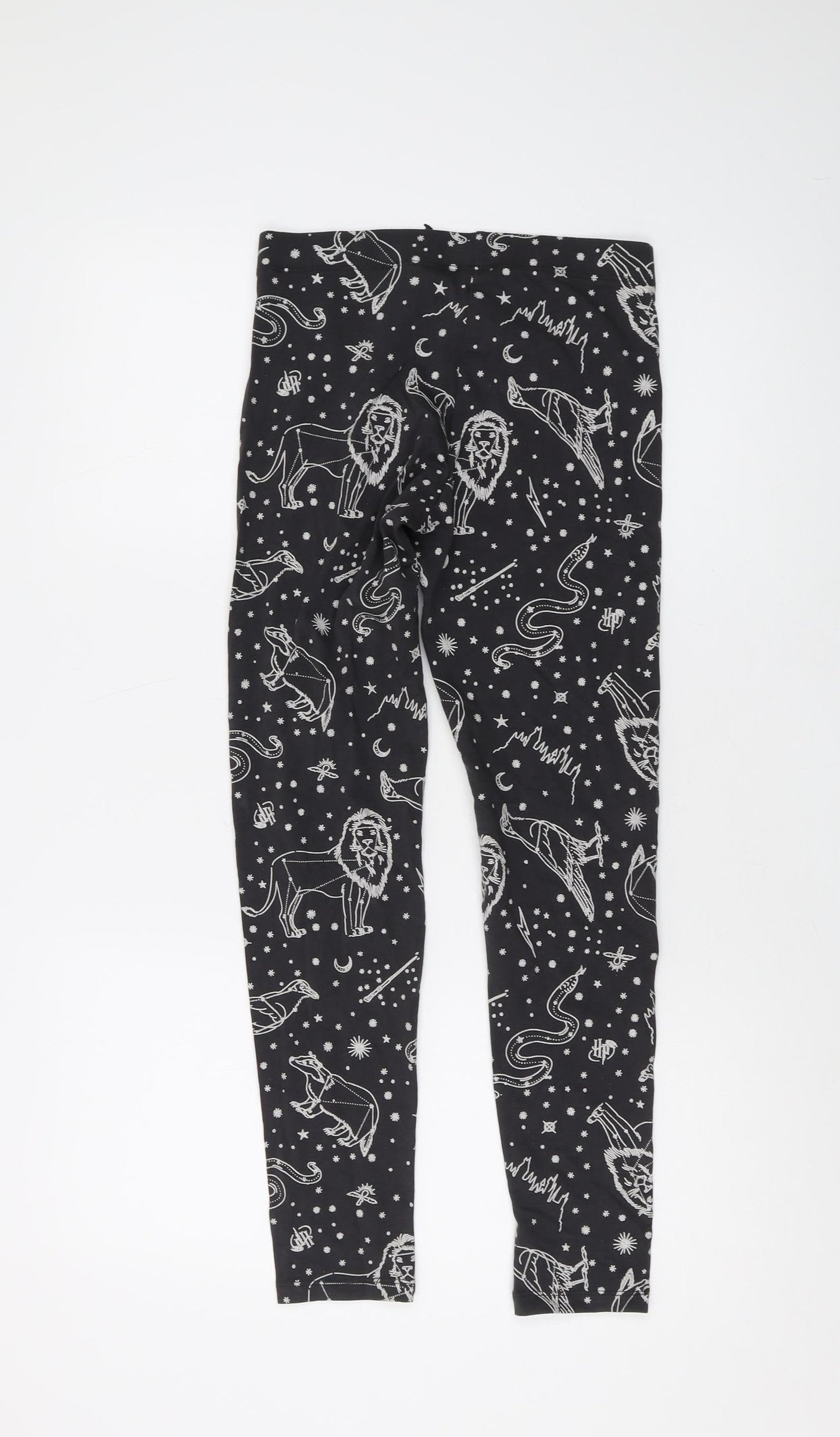 Marks and Spencer Girls Black Celestial Ankle Leggings 13-14