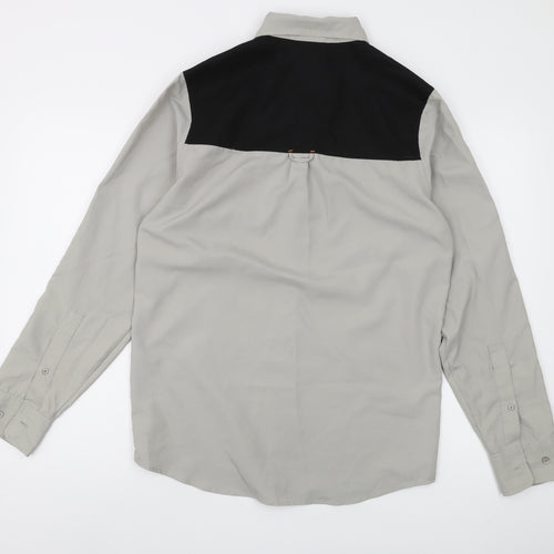 Craghoppers Men's Grey Button-Up Shirt S