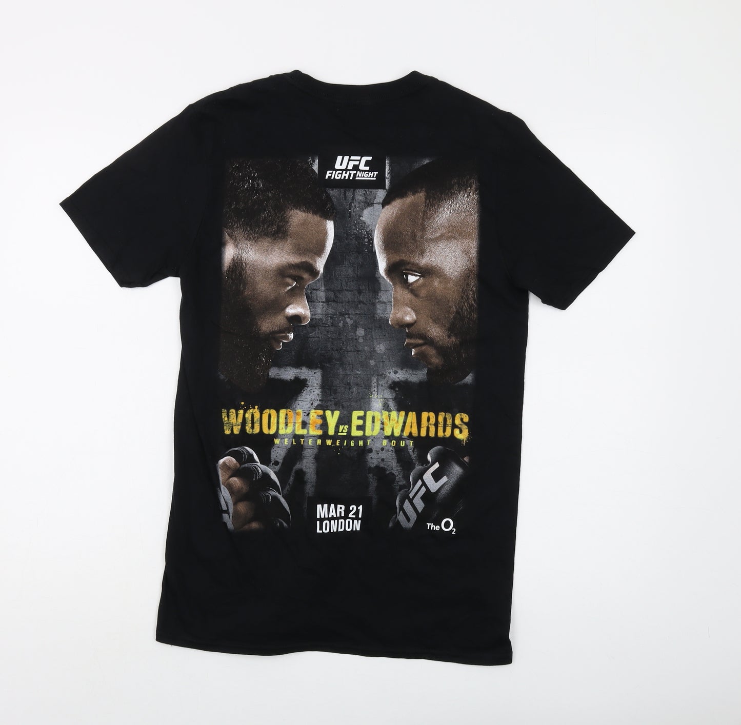 UFC Black Sports T-Shirt for Men, S, Graphic Print