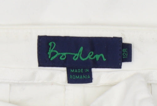 Boden Women's White Straight Trousers Size 12