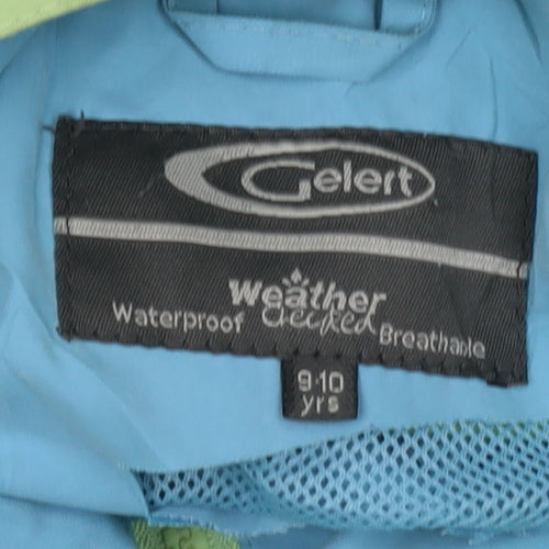 Gelert Unisex Kids Green Parka Light Hooded Jacket 9-10 Years