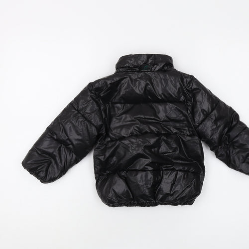H&M Girls Black Puffer Jacket, 2 Years, Winter Coat