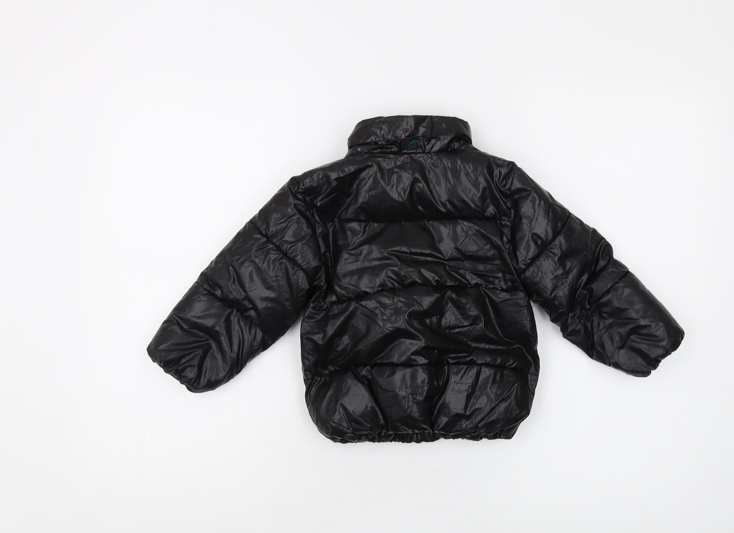 H&M Girls Black Puffer Jacket, 2 Years, Winter Coat