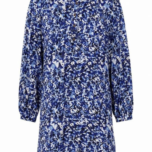 Marks and Spencer Women's Blue Camouflage Shirt Dress