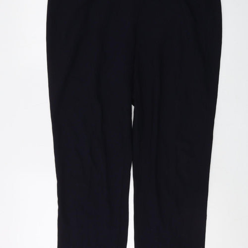 Marks and Spencer Women's Black Straight Trousers Size 18