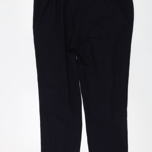 Marks and Spencer Women's Black Straight Trousers Size 18