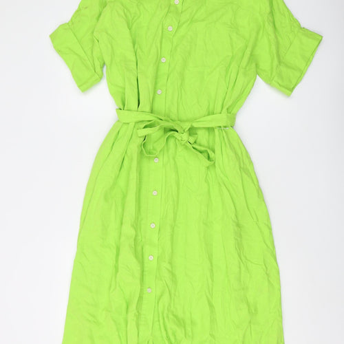 Marks and Spencer Women's Green Shirt Dress Size L