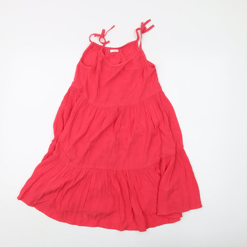 Next Girls Red Swing Dress, 8 Years, Sleeveless, Summer