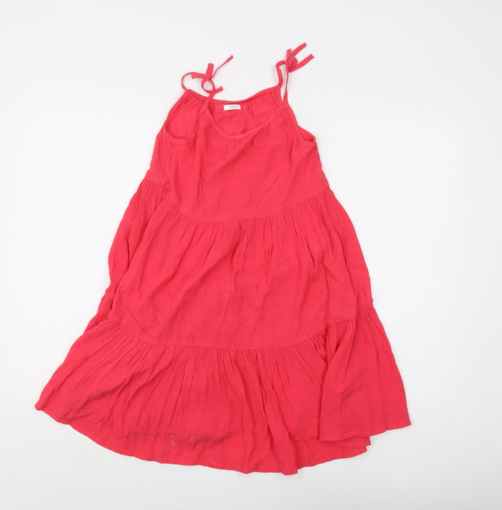 Next Girls Red Swing Dress, 8 Years, Sleeveless, Summer