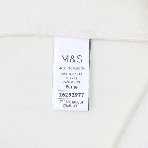 Marks and Spencer Women's Ivory A-Line Midi Skirt