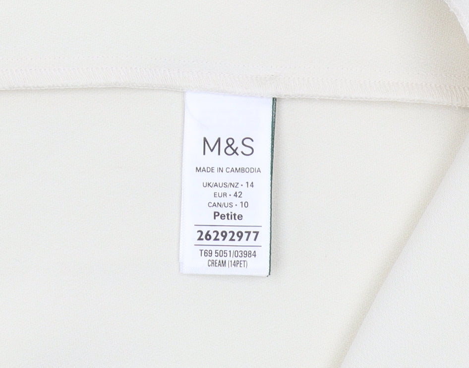 Marks and Spencer Women's Ivory A-Line Midi Skirt