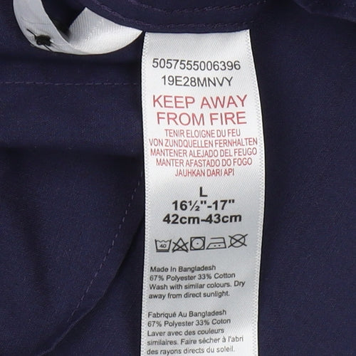 Burton Menswear London Men's Slim Fit Blue Shirt