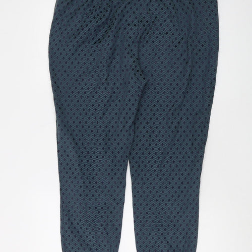 Next Women's Blue Argyle Dress Pants Size 10