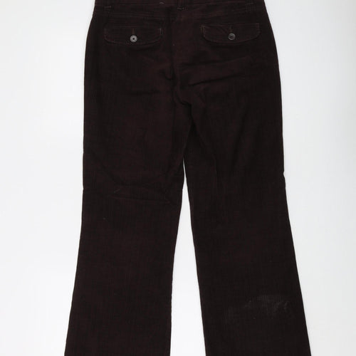 Marks and Spencer Women's Brown Corduroy Bootcut Trousers