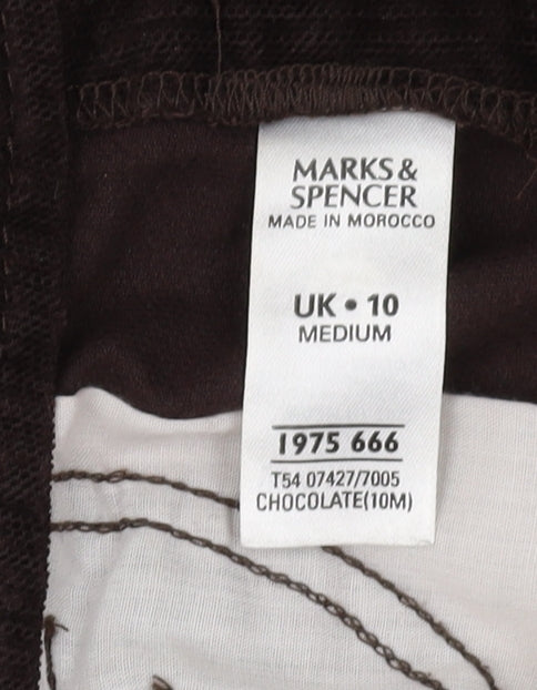 Marks and Spencer Women's Brown Corduroy Bootcut Trousers