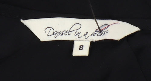 Damsel in a Dress Women's Black Sheath Dress, Size 8, Viscose