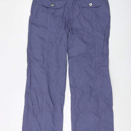 Marks and Spencer Women's Blue Cargo Trousers Size 12