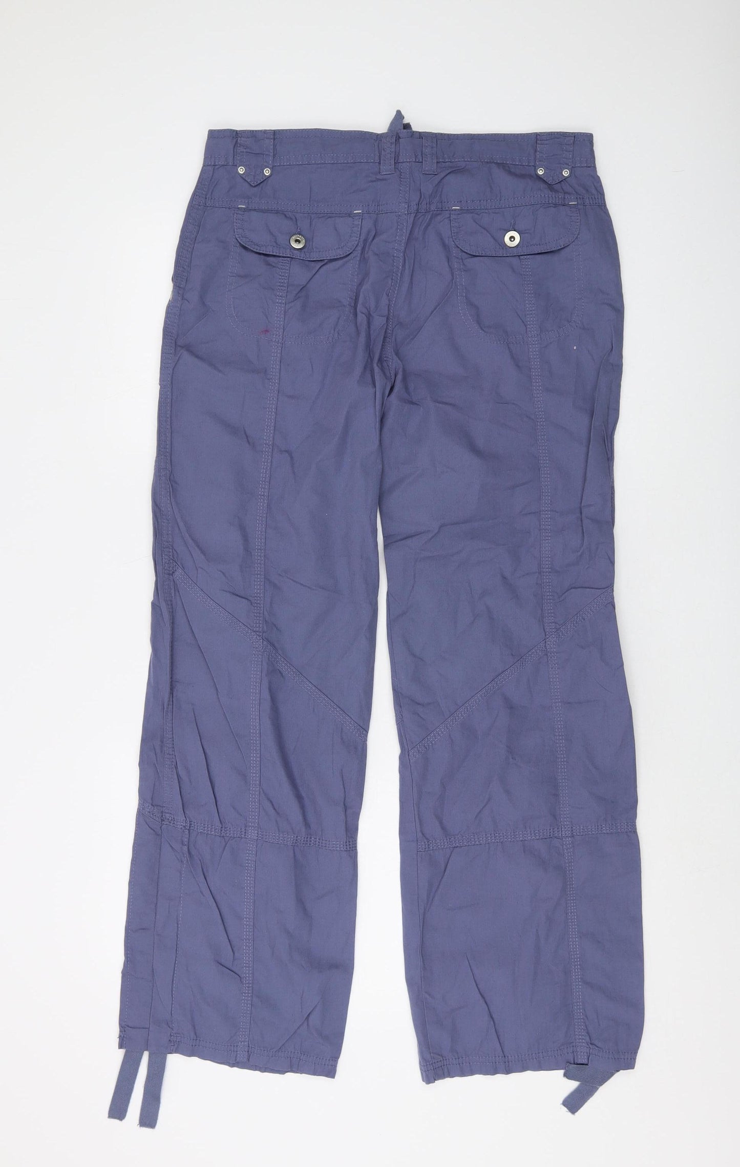 Marks and Spencer Women's Blue Cargo Trousers Size 12