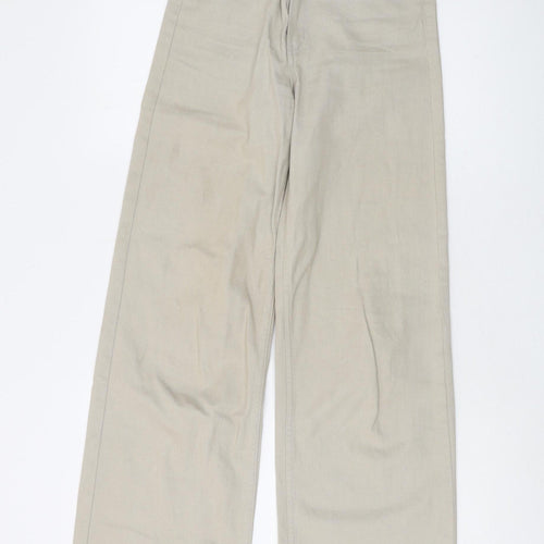 H&M Women’s Beige Wide-Leg Jeans Size 6 Regular