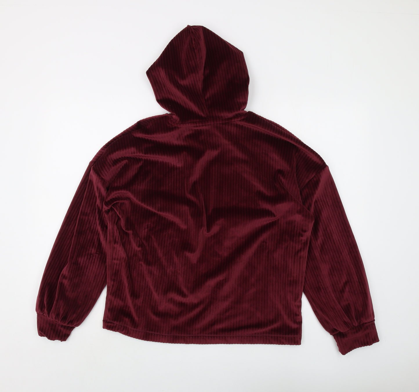 Marks and Spencer Women's Red Velvet Hoodie Size M