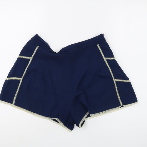 Topshop Women's Blue Shorts UK 12