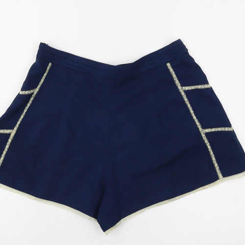 Topshop Women's Blue Shorts UK 12