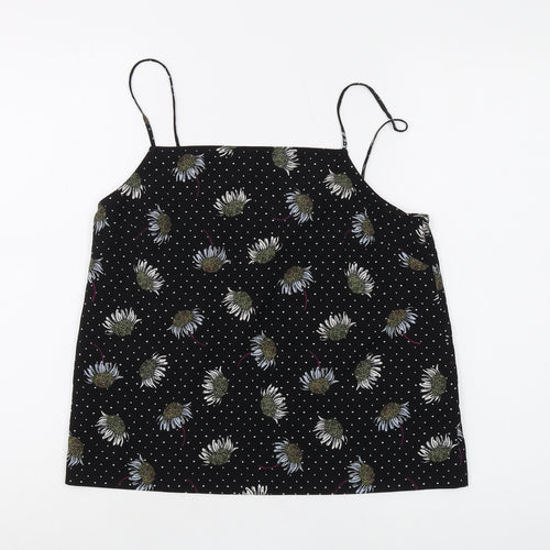 Topshop Floral Black Camisole Women Size 8