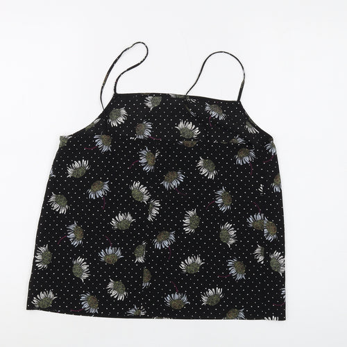 Topshop Floral Black Camisole Women Size 8