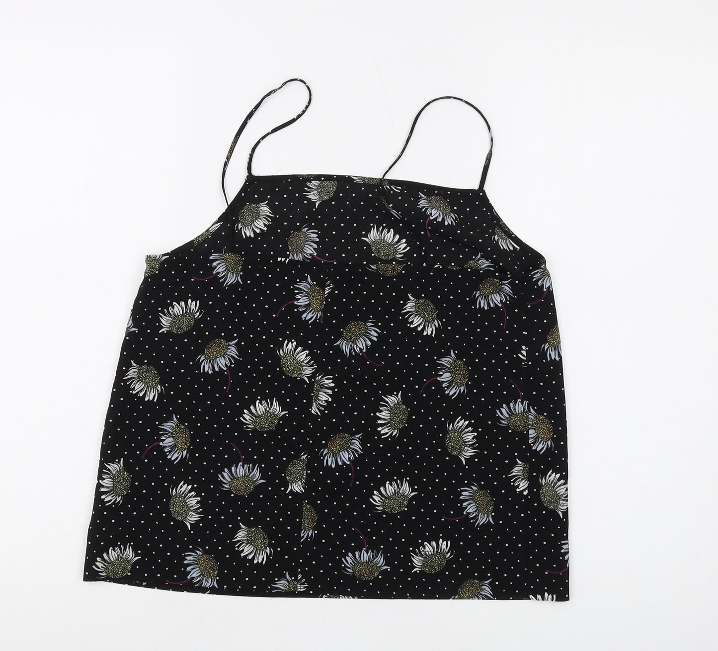 Topshop Floral Black Camisole Women Size 8