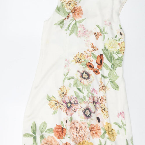 H&M Women's Floral Slip Dress, Multicoloured, Size 8