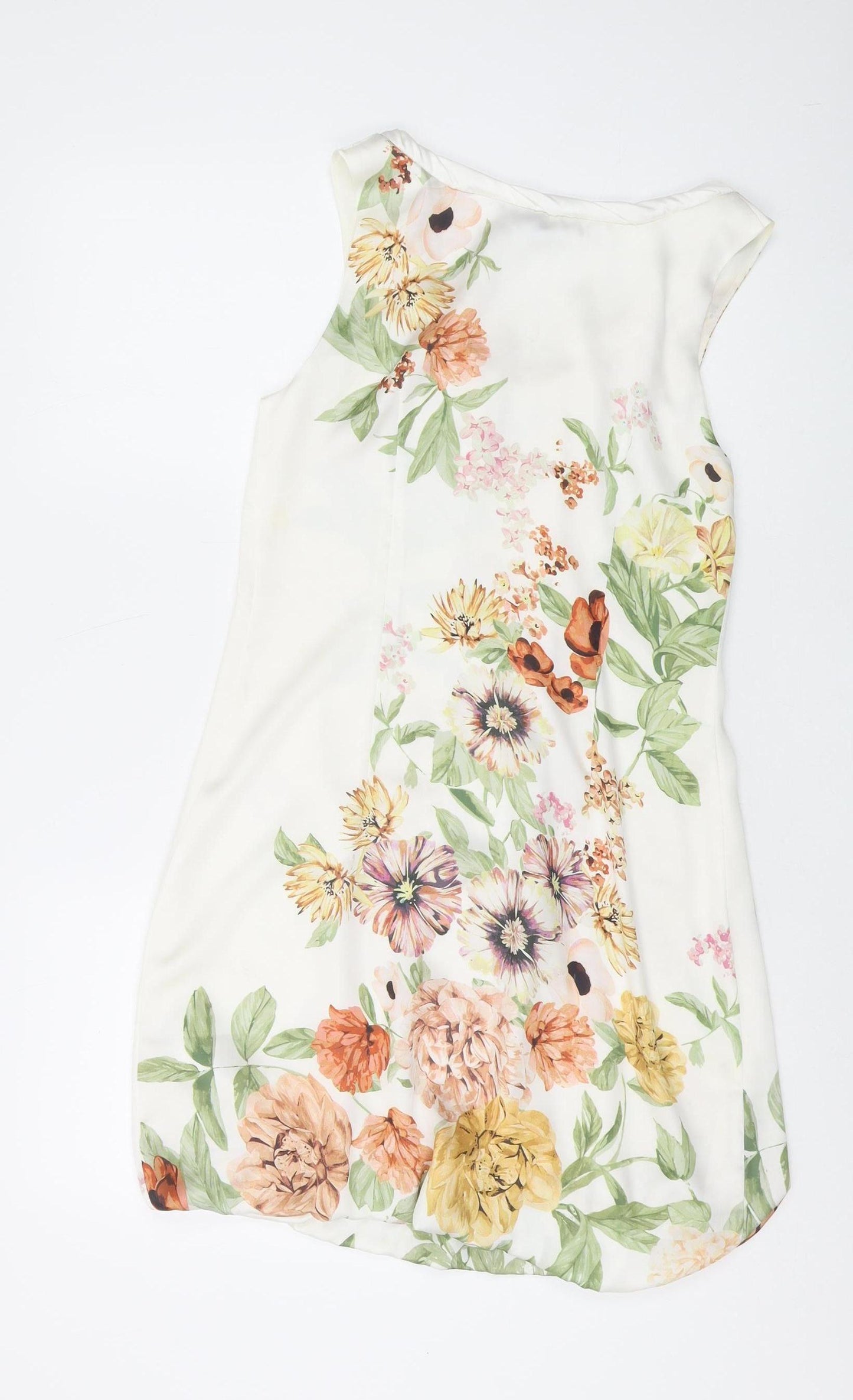 H&M Women's Floral Slip Dress, Multicoloured, Size 8